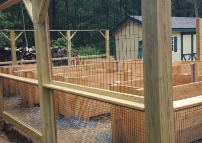 Custom Raised Planters & Animal Fence
